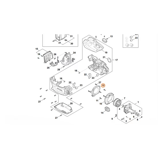 STIHL  Pokrywka FA09 706 3400